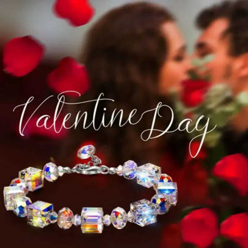 2025 Crystal Rhinestone Adjustable Bangle Wedding Wristband Bridal Gift Jewelry Crystal Gift for Girlfriend M251213