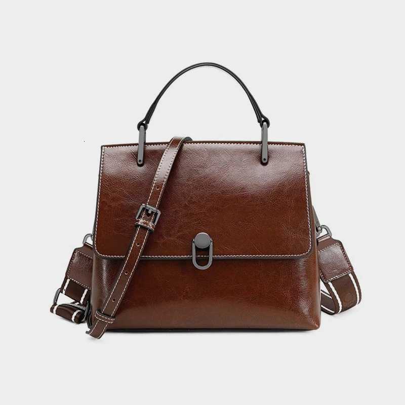 Hifashion Cowhide Genuine Leather Tote Handbags For Women 2025 Luxury Designer Cow Satchel Office Ladies Shoulder Crossbody BagsT251213