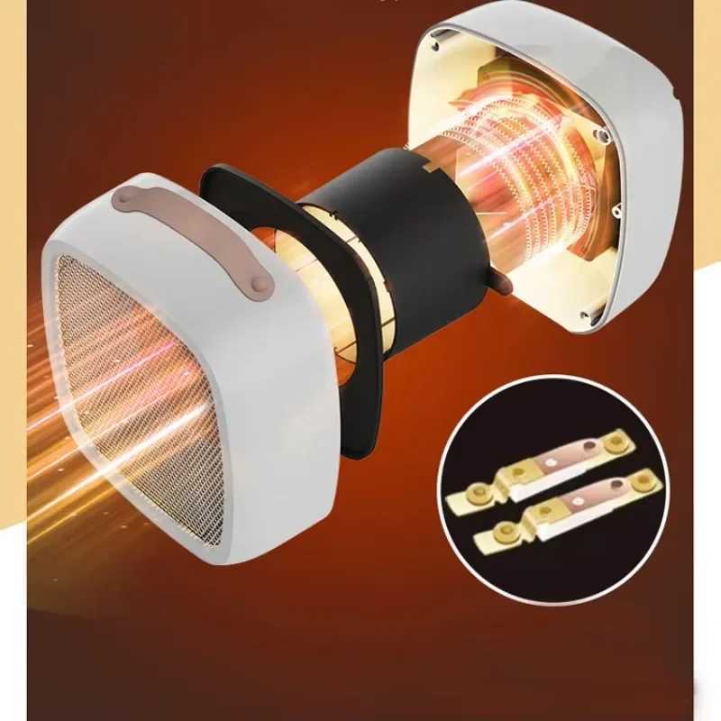 500W Desktop Warm Air Heater Portable Fast Heating Lightweight Intelligent Thermostat Overheat Protection Office Household Y251213