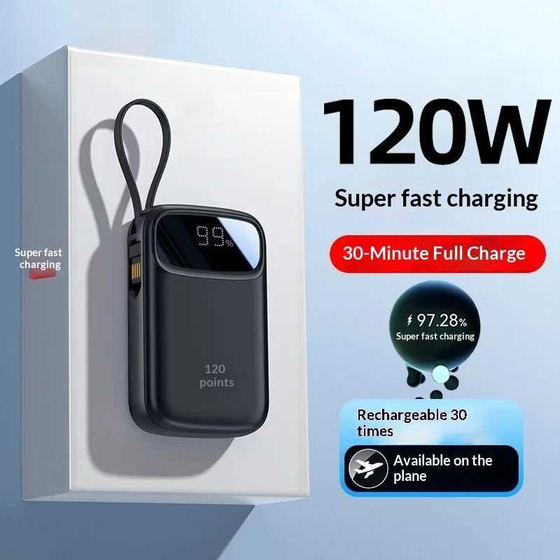 New er Fast Charging Power Bank tra Large Capacity 20000 mAh tra Thin Cpact Portable Ces with Cable H251213