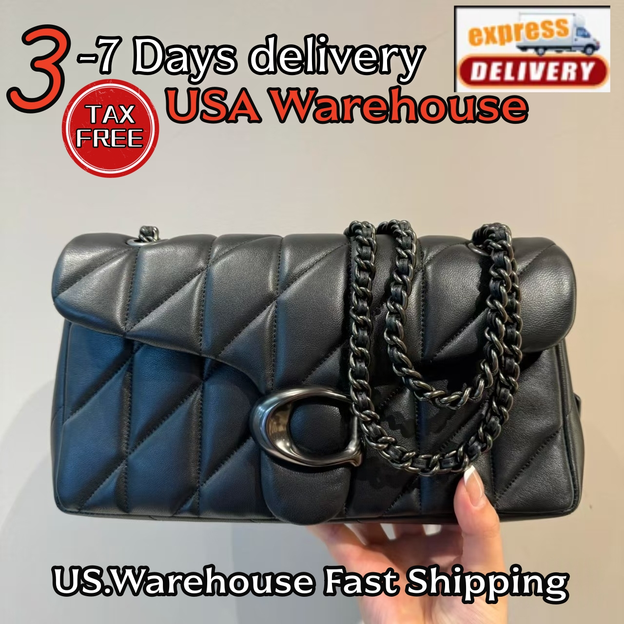 Top 10A High quality quilting tabby bag leather designer bag fashion handbag quilted chain bag Tabby Shoulder Bag 26 With Pillow Quilting Luxury Handbag crossbody