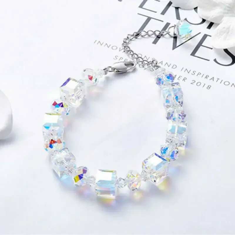 2025 Crystal Rhinestone Adjustable Bangle Wedding Wristband Bridal Gift Jewelry Crystal Gift for Girlfriend M251213