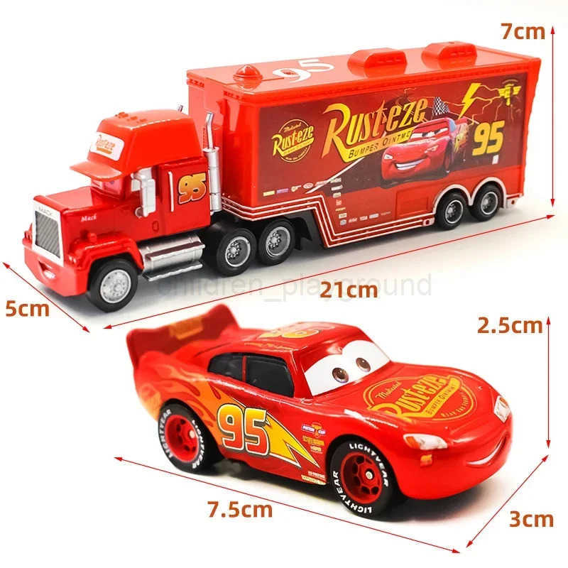 Disney HOT Selling 12Pcs Pixar Cars Gift Box Metal Diecast lightning McQueen Car Model Toy Jackson Uncle Truck Boy Birthday Toys H251213