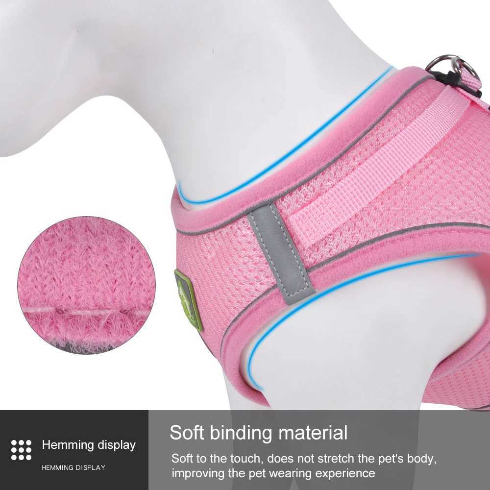 Cat Harness Vest Puppy Dog Walking Collar corgi Adjustable Mesh Dog Harness Suitable for Small and Medium Pets Accessories M251213