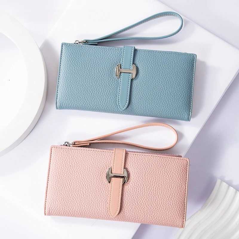 Luxury Designer Wens Wallet PU Leather Lg Purse for Wen Card Holder Handbag with Zip Pocket Simple Cluh Bag Y251213