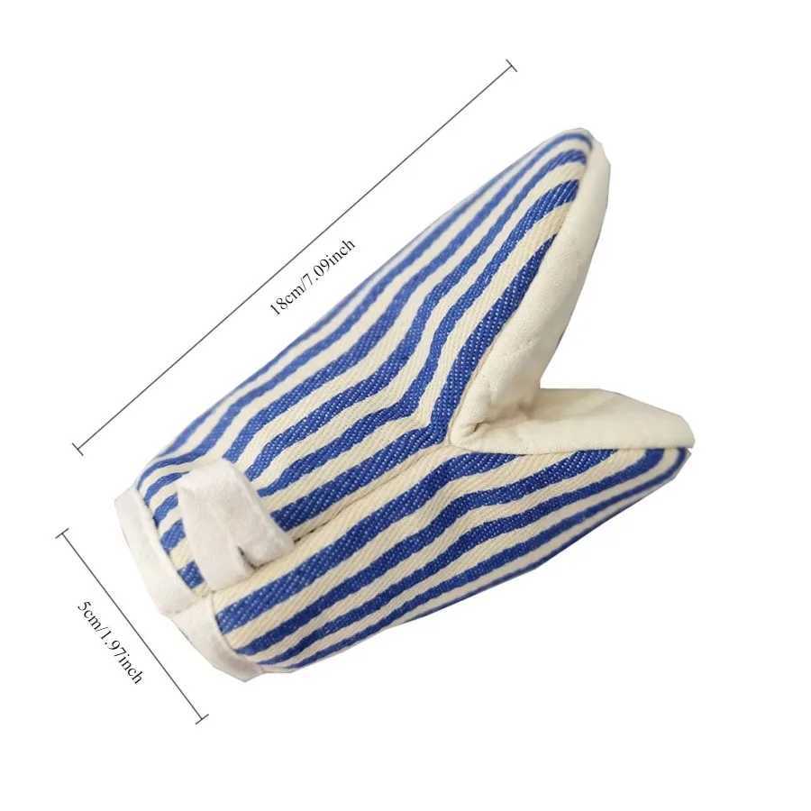 Thicke microwave oven gloves cotton linen heat resistant kitchen baking gloves Household steam box oven special H251212
