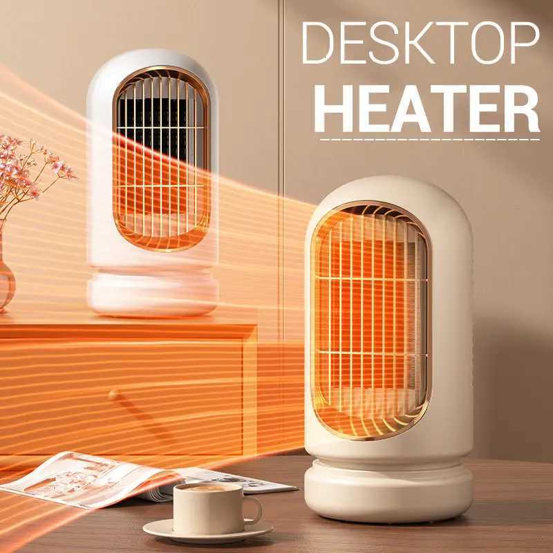 Portable Electric Heater 1200W Winter Heating Fan Home Office Dormitory Hand Warmer Fast Heat Desktop Fan Heater Warm Air Blower Y251213