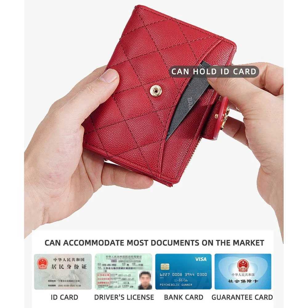 Mini Zip Wallet for Wen Gift - PU Mtifunctial Travel Purse Slim RFID- Card Case Y251213
