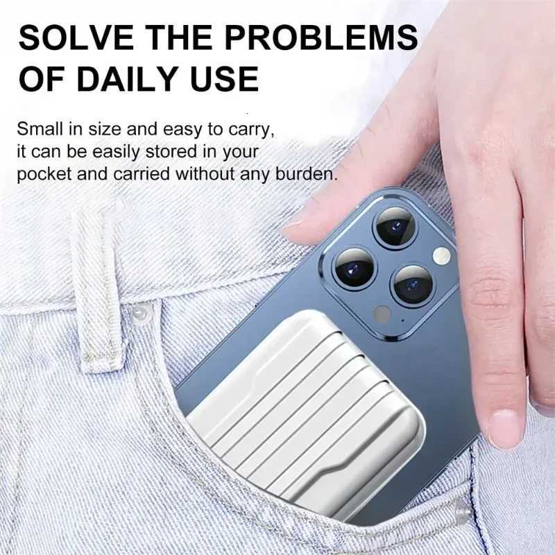 Magnetic Wireless Fast Charger Power Bank 10000mAh Portable for Android Universal Built-in Cable Mobile Power H251213