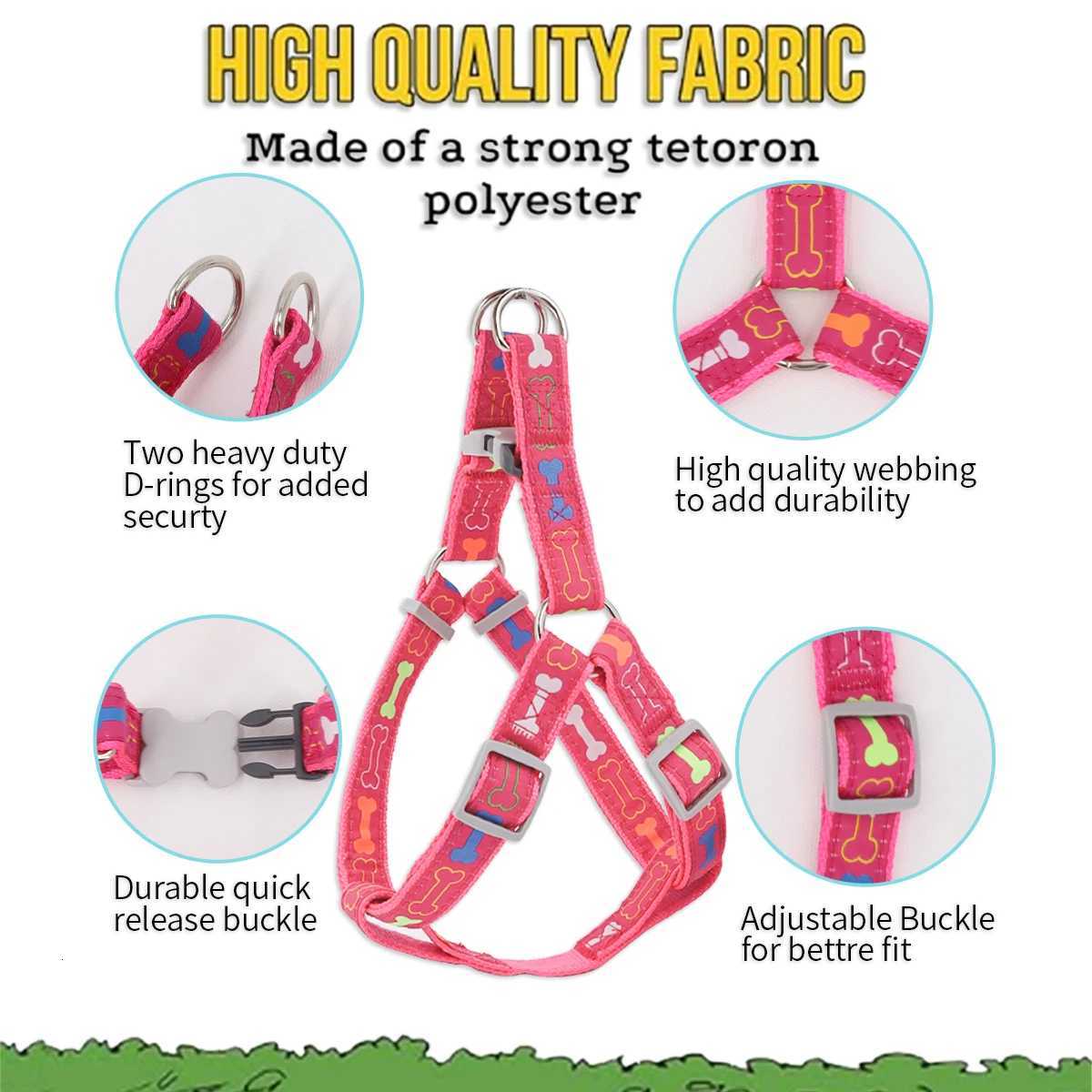 A set of cartoon bone dog harness handles for indoor and outdoor use M251213