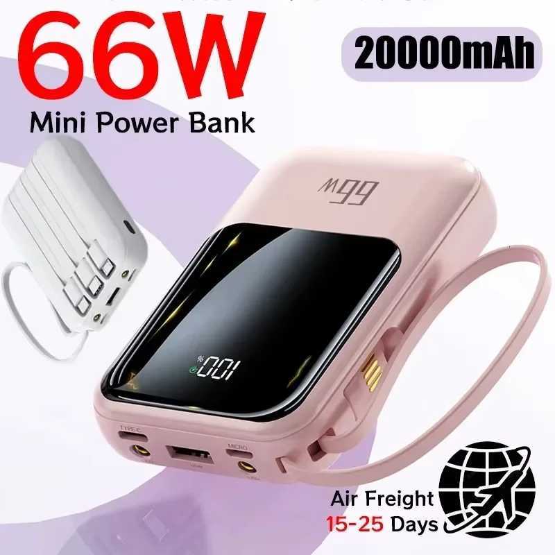 20000mAh 66W Fast Charging Mini Power Bank Portable External Battery for iPhone Phones H251213