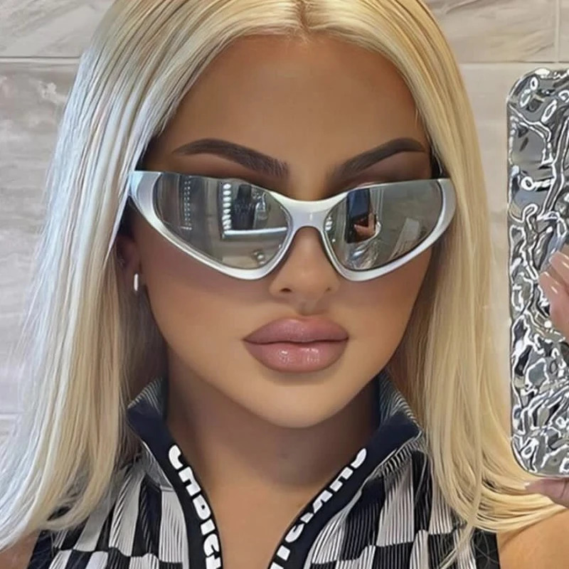 Cycling Steampunk Y2K Sunglasses Women Men Brand Design Sports Punk Sun Glasses Summer Unisex Mirror Shades UV400 251212