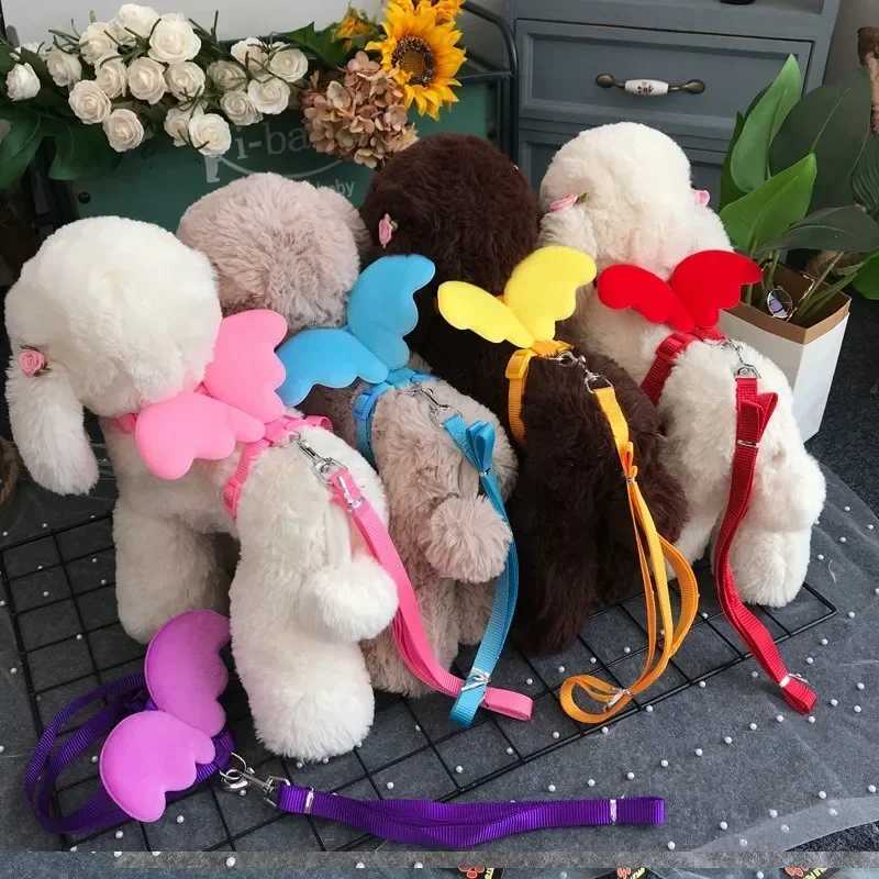 Dog Traction Rope Angel Wings Dogs Tactical Collar Harnesses Militar Cat CollarsRope Dog Reflective Breathable M251213