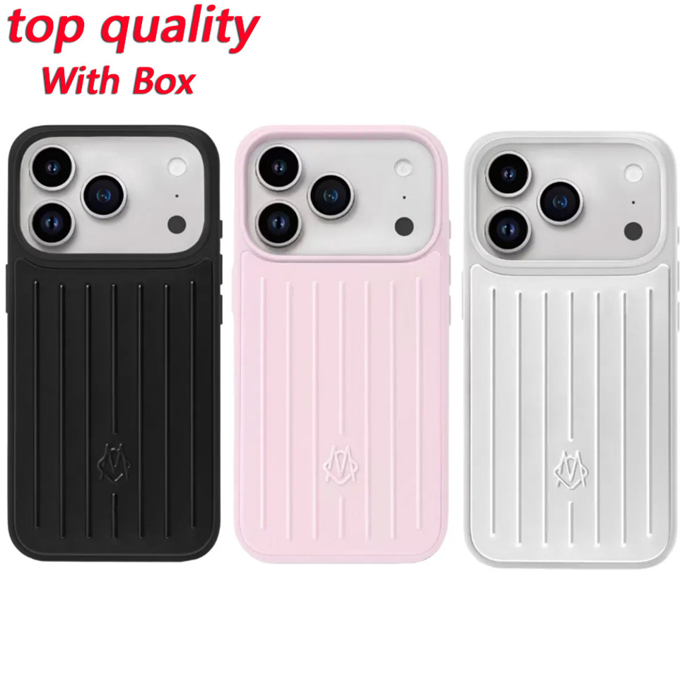AAAAA+ RIM Phone Case Suitcase Designer iPhone Case for Apple iPhone 17 Pro Max 16 15 14 13 Polycarbonate Aluminum Alloy MagSafe Weave Back Cover Coque Funda dhgate
