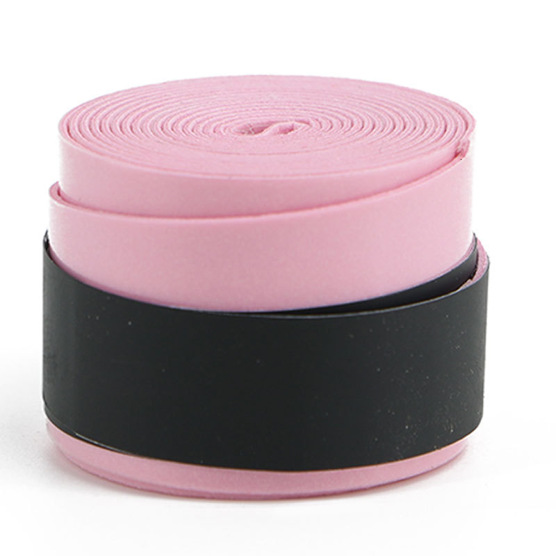 Badminton Racket Elastic Perforated Flat Hand Grip Tennis Racket Fishing Rod Table Tennis Racket PU Leather Dragon Bone Sweat-Absorbing Band