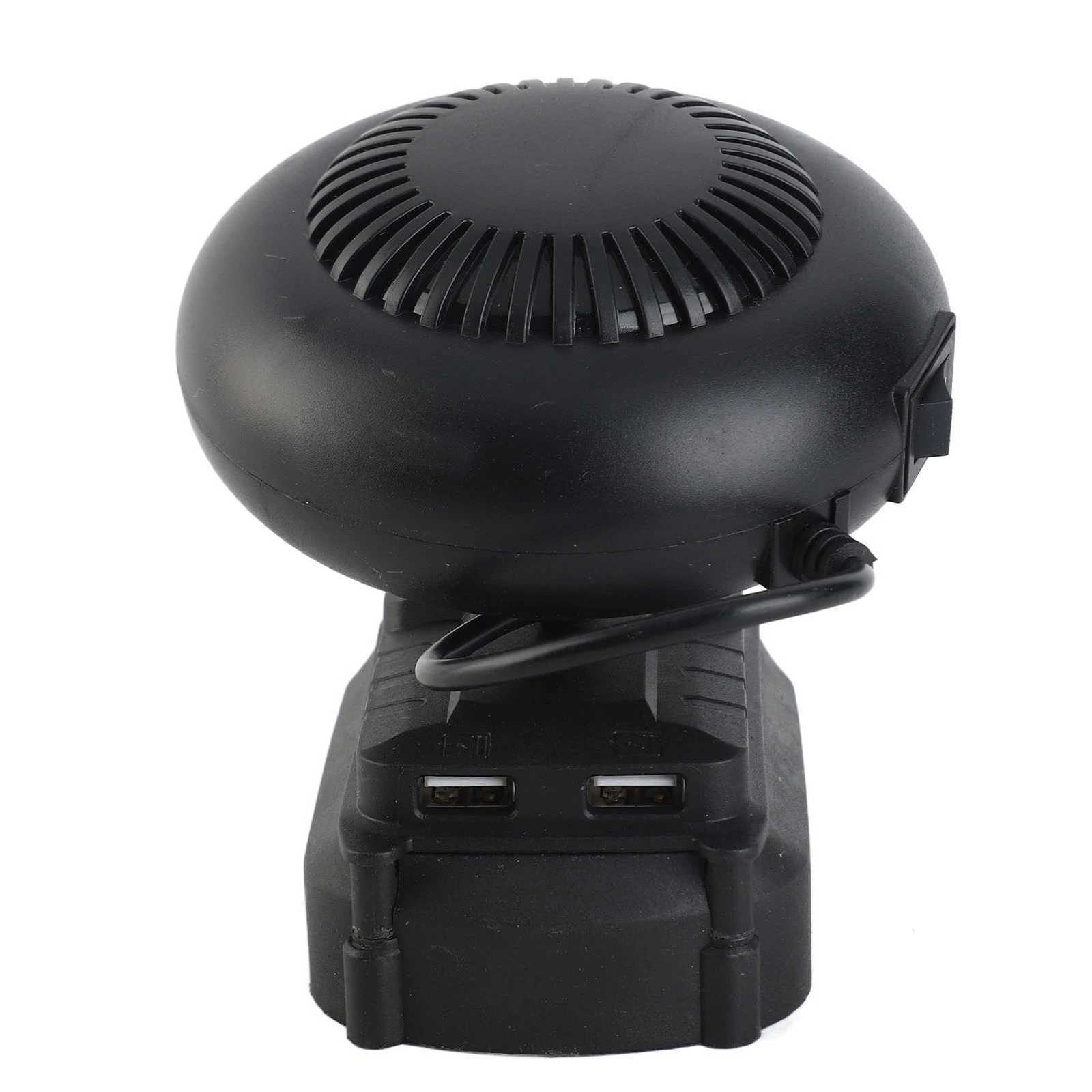 Electric Heater Fan Electric Space Heater Portable 2 Gear 18V Battery Powered 170W for Workshop Y251213