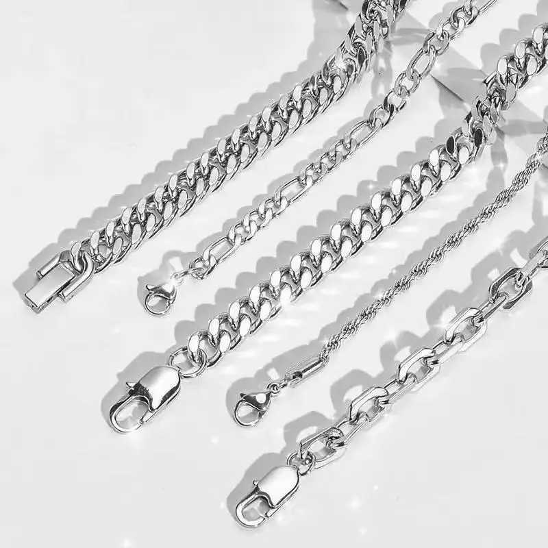 New 316L Stainless SteelTone Chain s for Women Mixed Style Layered s Punk Hip Hop Fashion Jewelry M251213