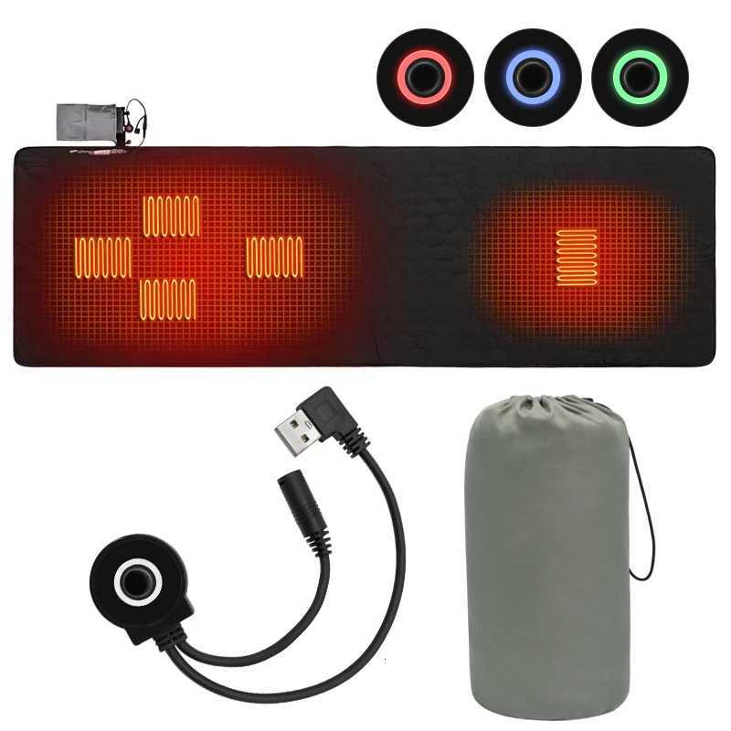 Outdoor Camping USB Heating Sleeping Mat Outdoor Electric Heating Pads Sleeping Bag Mattress For Hiking Travel Y251212