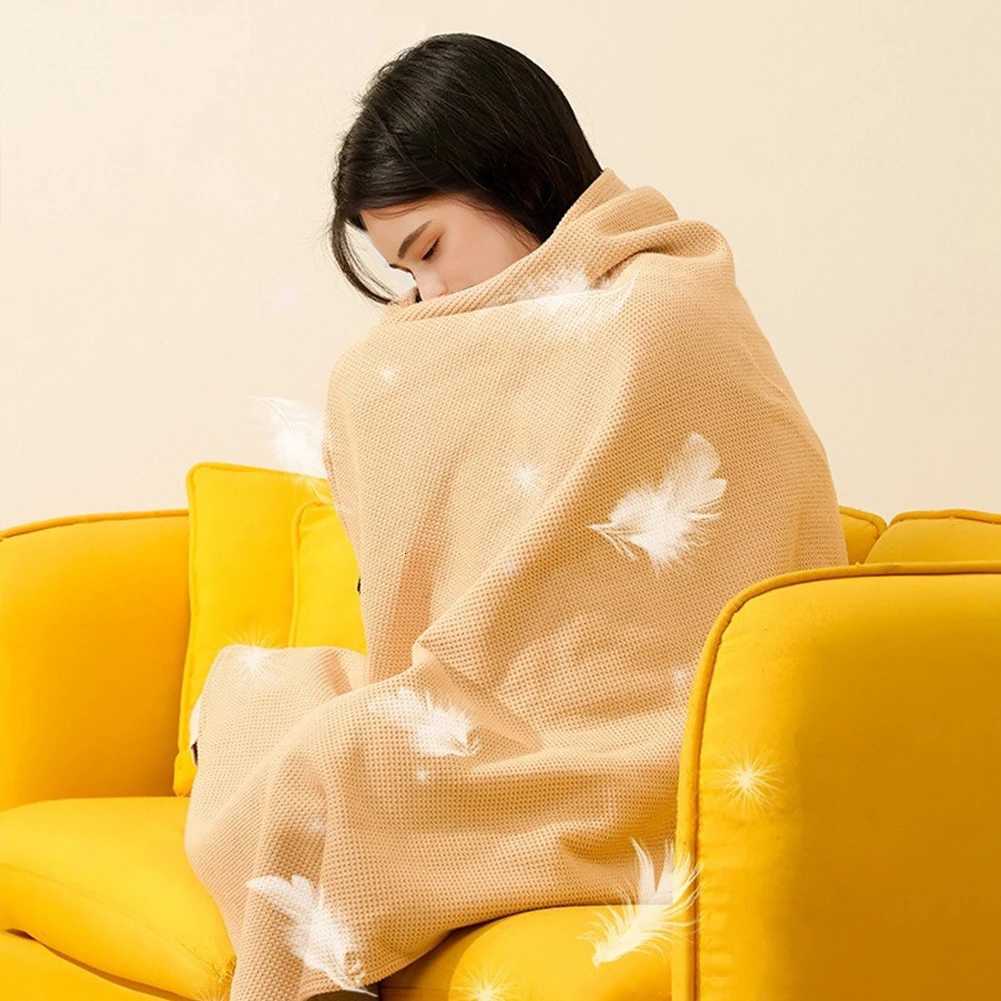 Wearable USB Heated Blanket Shawl 3 Heating Levels Heated Shawl Portable Body Warmer Blanket for Home Office Y251212