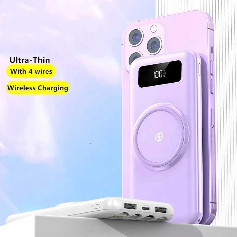 Powerbank 30000mah Wireless Fast Charging 20000Mah Power Banks Faster Mobile Charger Spare battery With Cables for iPhone H251213