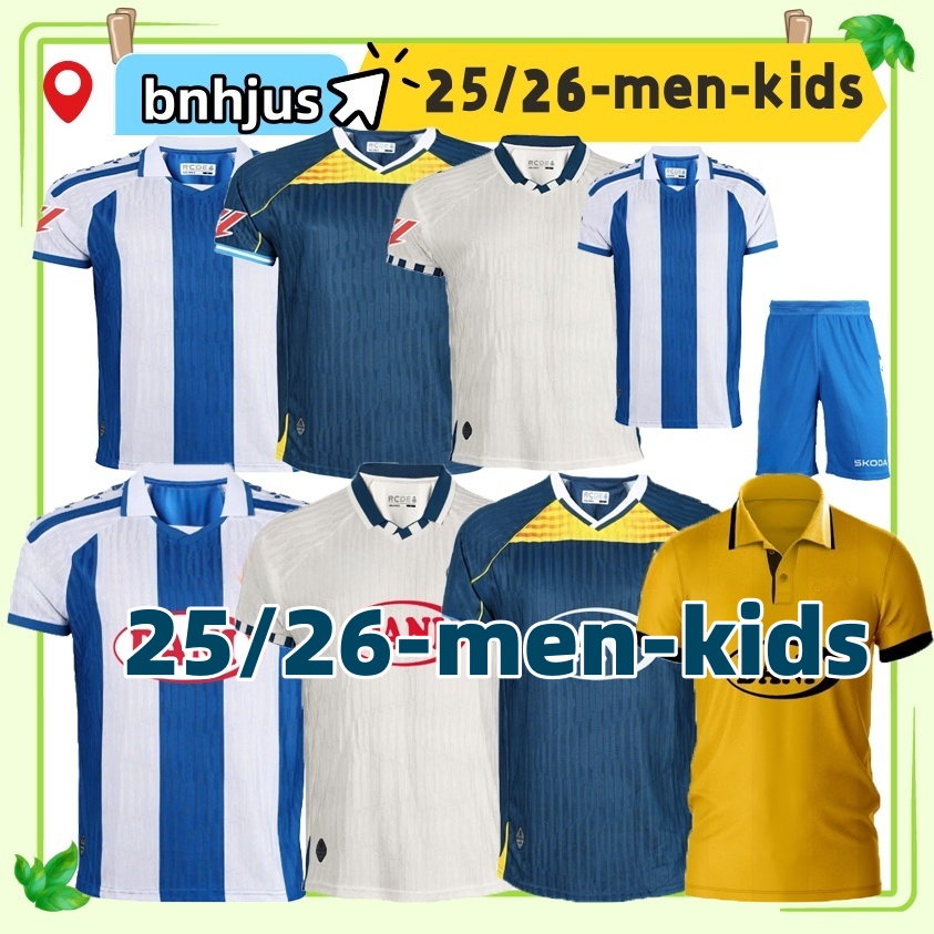 25 26 RCD Espanyol DANI JARQUE Soccer Jersey KUMBULLA CABRERA PUADO VELIZ POL LOZANO PERE MILLA GRAGERA CHEDDIRA JOFRE 125th Anniversary Football Shirt Men kids kits