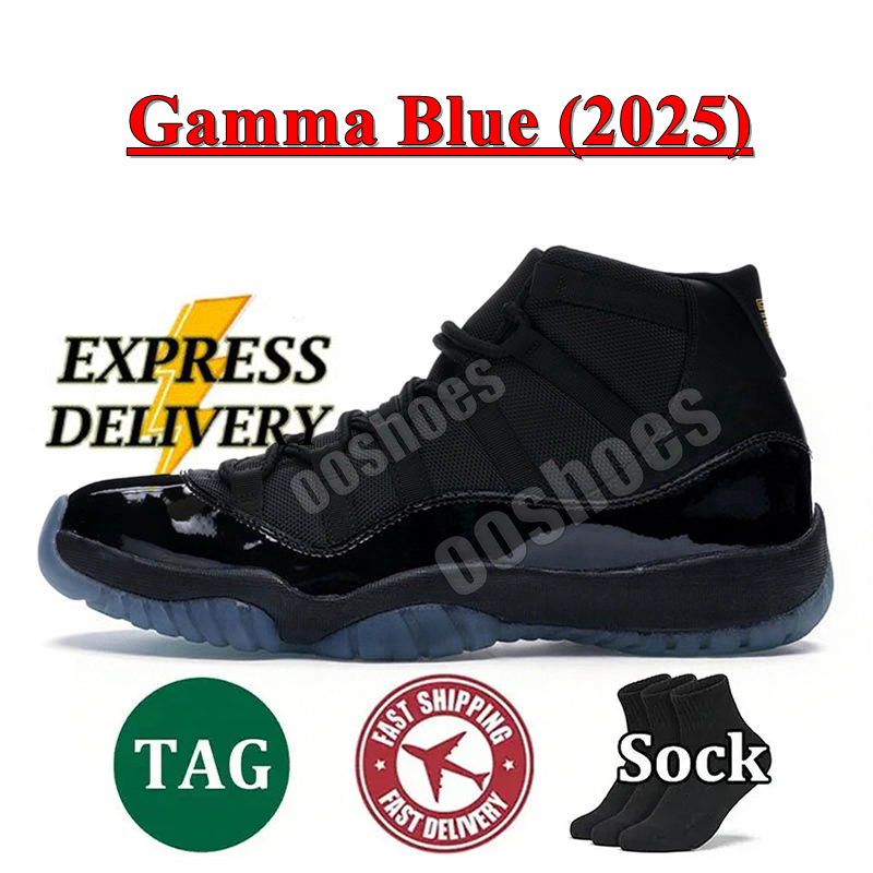 With Box 11s Gamma Blue 11 Basketball Shoes Cherry Cool Grey DMP Cap and Gown Moiave H-Town Neapolitan 25th Anniversary Men Women Sneakers Outdoor Spo