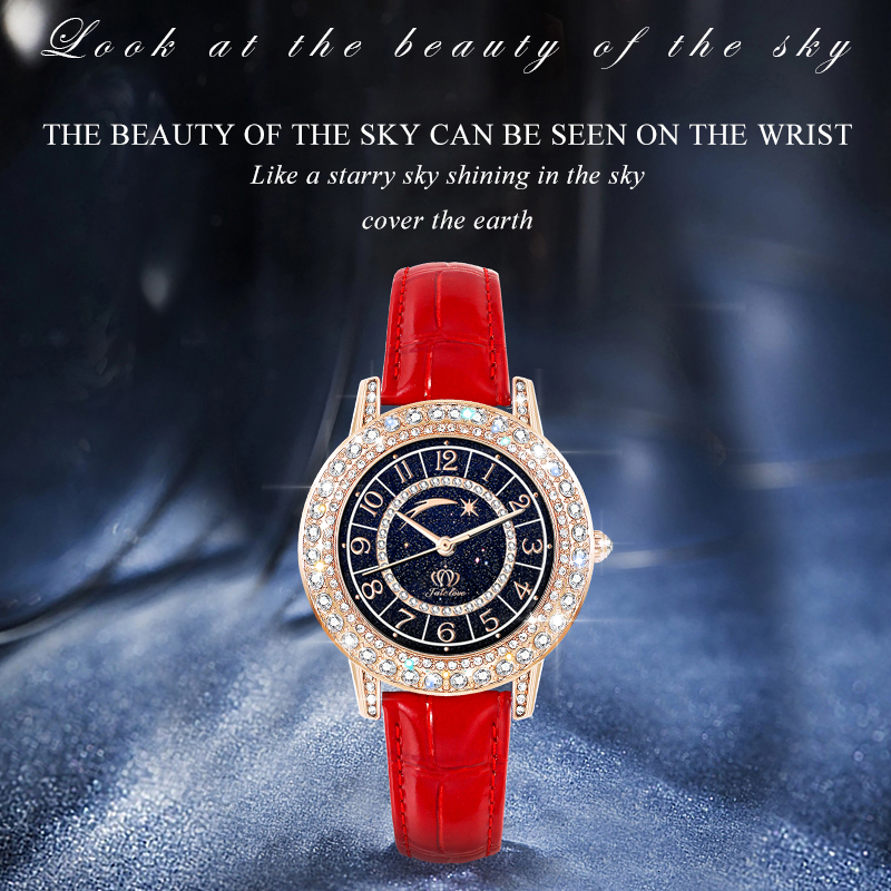 Designer Luxury Watch Brand Moissanite Inlaid Men's Star Decoration Women's Waterproof High-quality Fashion Business Casual Quartz Watch