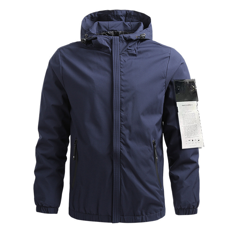 Mens Designer Stones Style Thin Jacket Coat Italy Long Sleeve Topstoney Compass Patch Shirts Jackets Overshirt Women Men Streetwear For Islands Camping Hiking e34