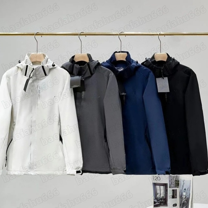 Men Jacket windbreaker jacket zipper Waterproof jackets Three Layer Outdoor warm Jackets For sports Men Women Male Casual Lightweight Hiking S-2XL