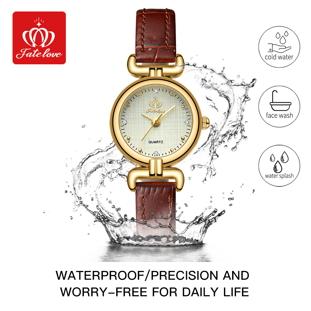 Fate Love Designer Watch Retro Luxury Lightweight Women's Watch Small Dial High Quality Watch Women's Leather Strap Waterproof Fashion Elega