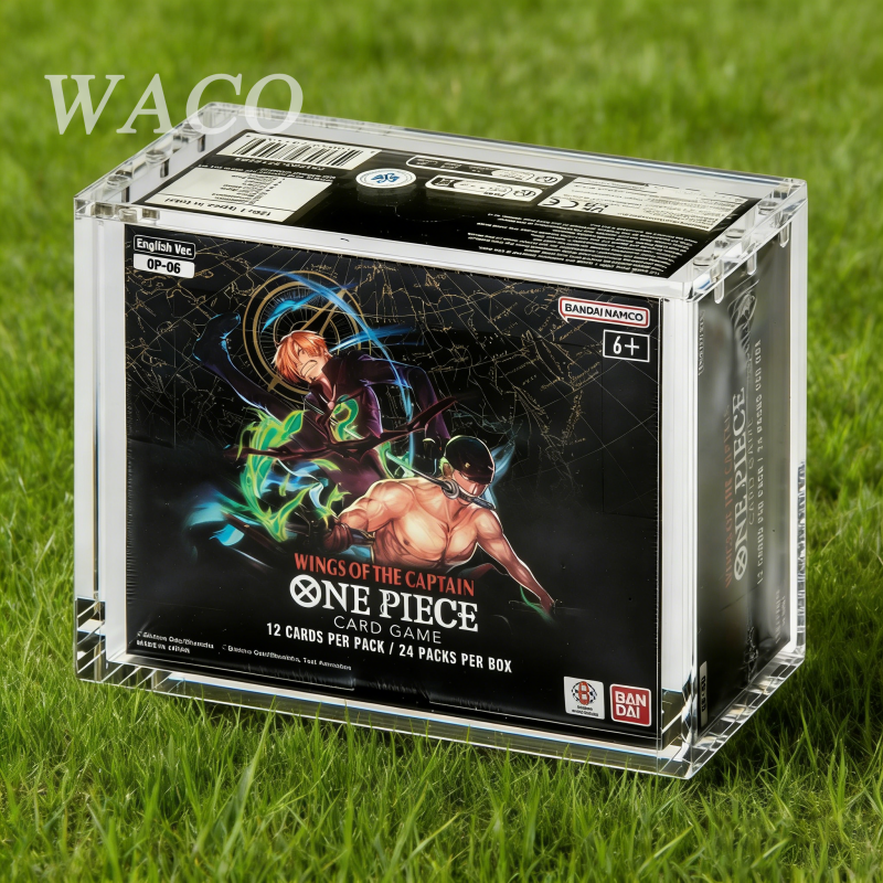 Waco Acrylic Case - Engelse One Piece Booster Box (OP-04 OP-05) en verder with N52 Magnetic Top UV-Resistant