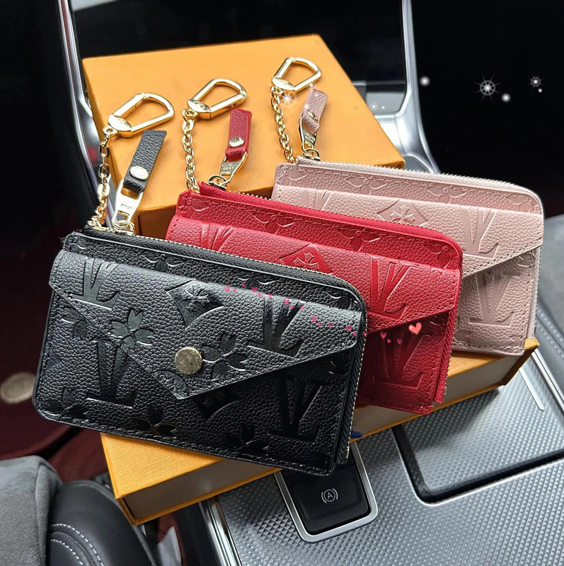 Designer Wallet Fashion Womens Mini Zippy Organizer Bag Credit Card Holder Coin Purse Key Pouch Purses Keychain Bags Clutch Wallets