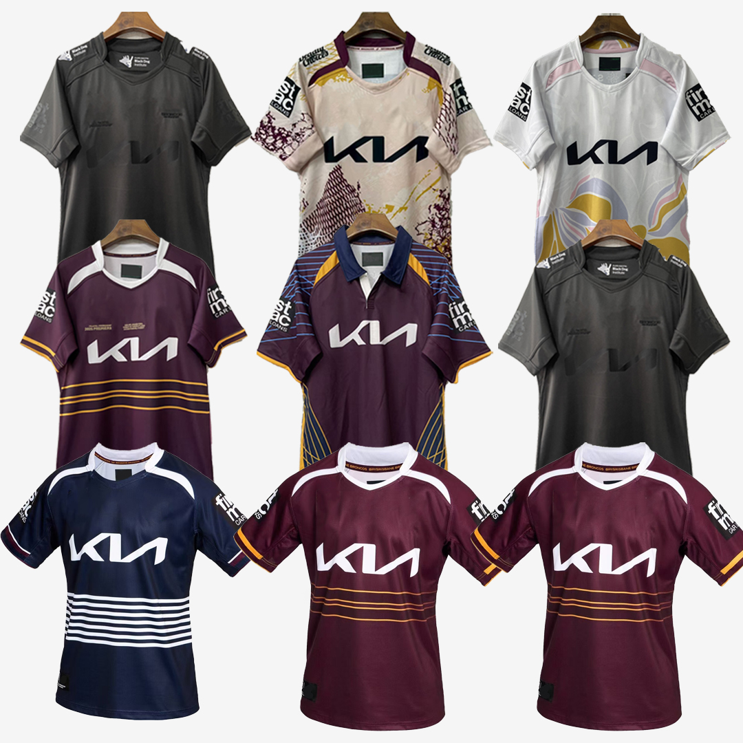 Retro + New 2025 2026 Broncos Rugby Jerseys Training 25 26 brisbane broncos Vest Men Women Kids Kits League Vest Indigenous Training Shirts Top 1992 1995 1997 1999 S-5XL