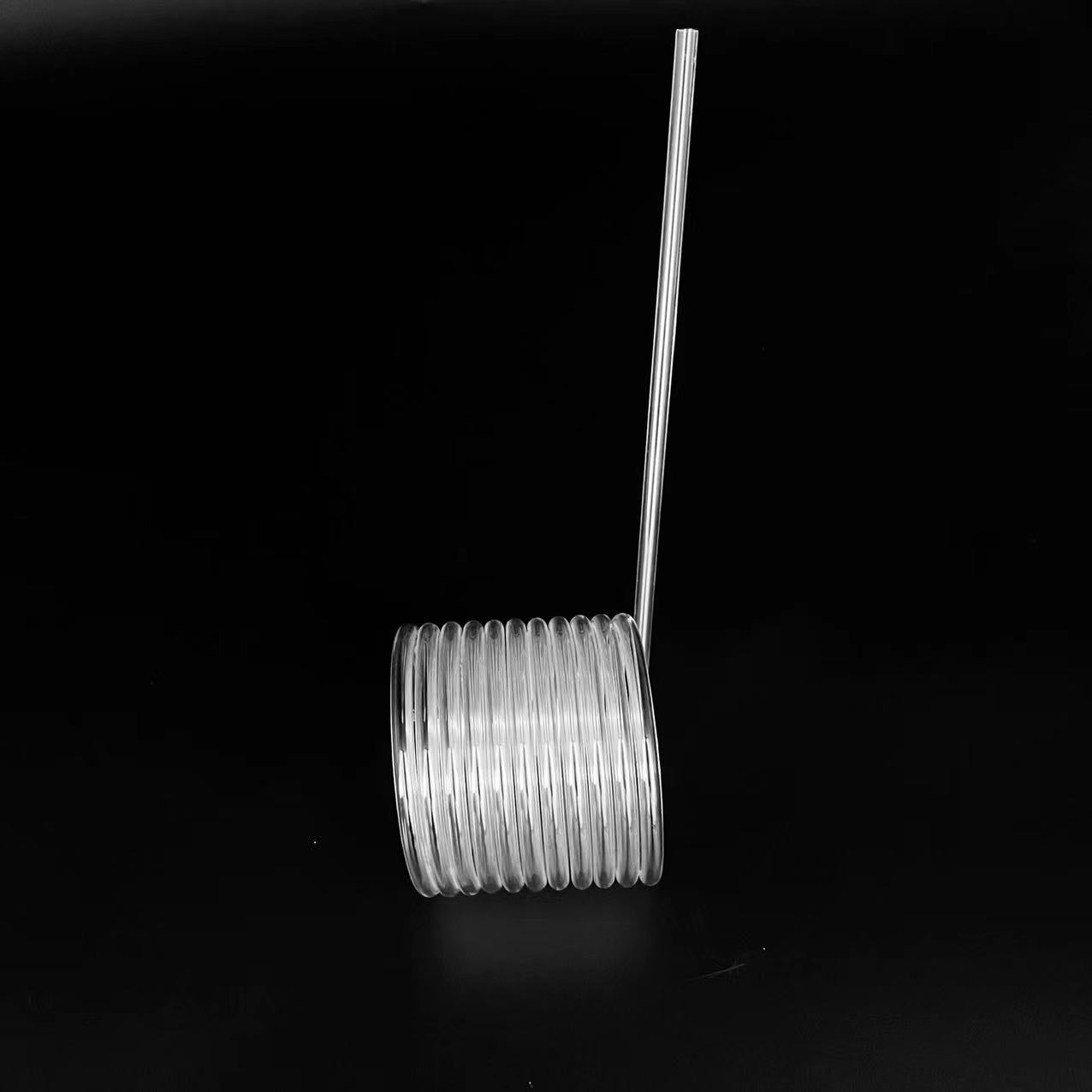 Customized Transparent Clear Coil Tube Fused Silica Spiral Quartz Glass Tubing