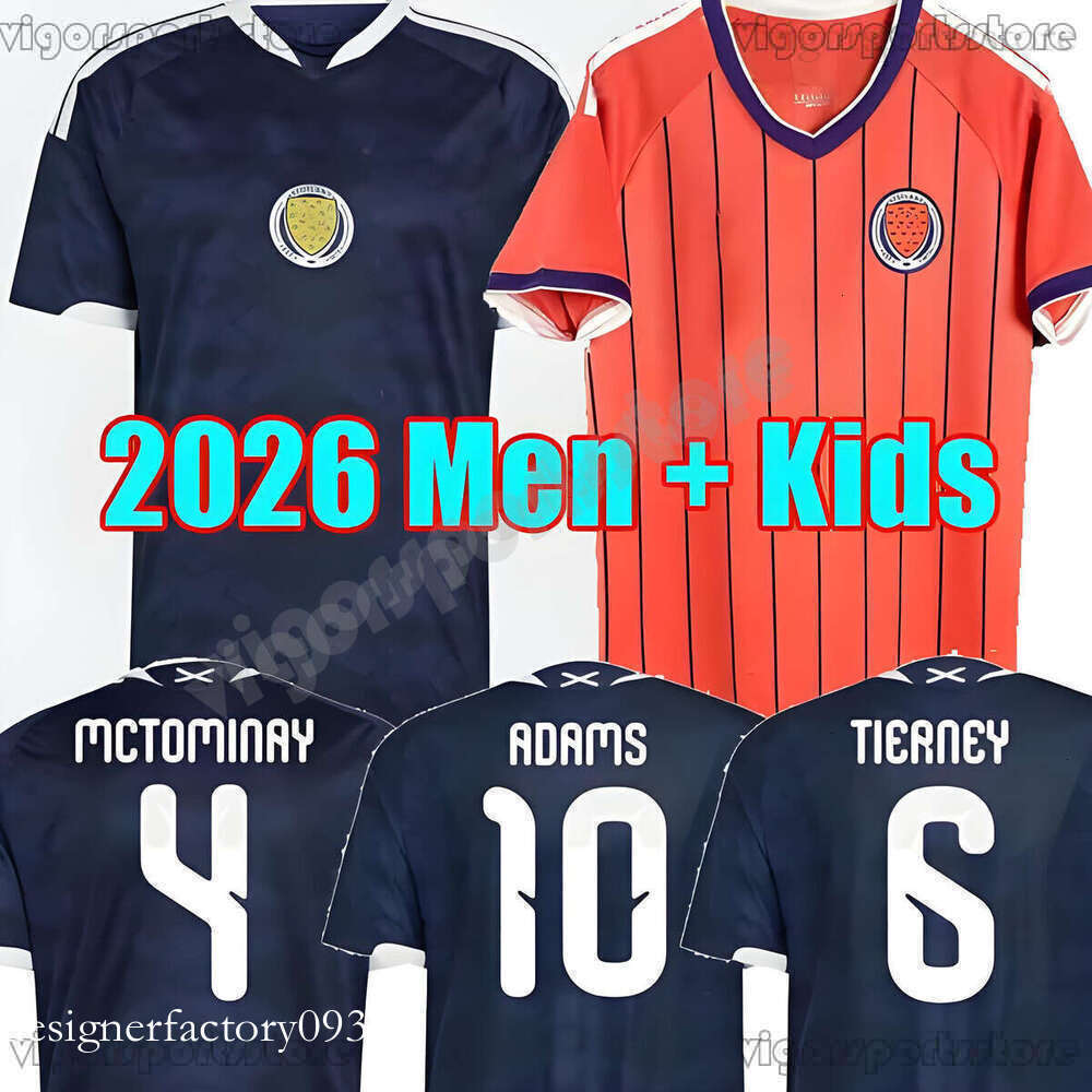 2026 A scotland A1 shirt Soccer Jerseys ROBERTSON McTominay McGREGOR SHANKLAND MCGREGOR Home maillot goalkeeper men kids kits se A1 S111