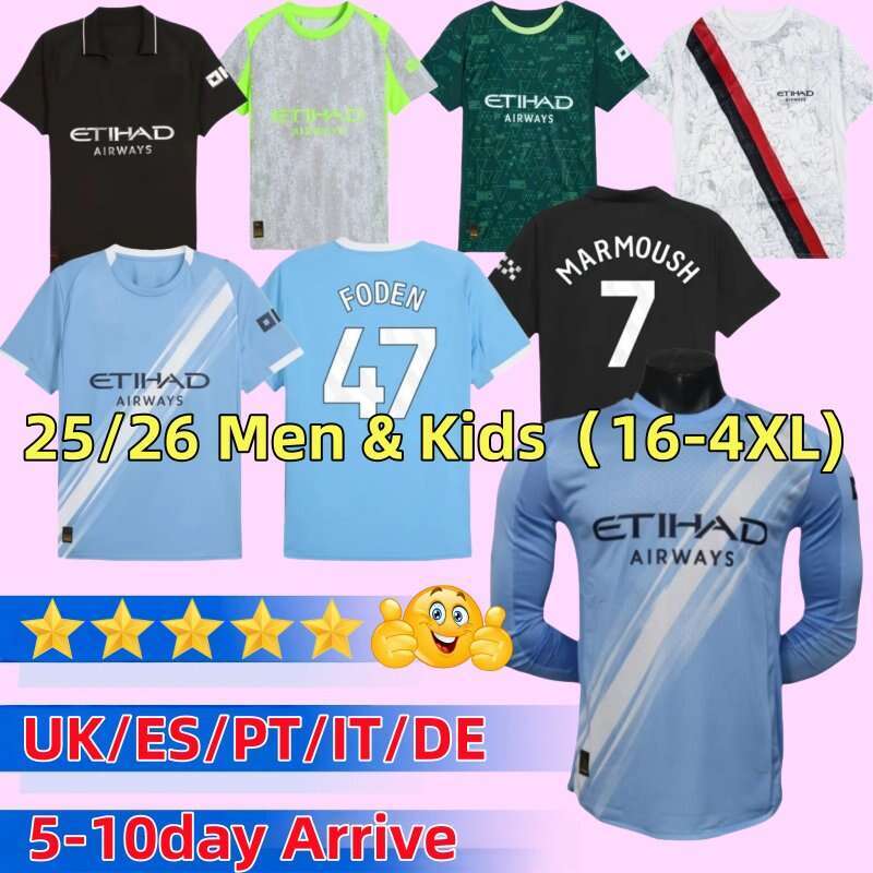 2025 2026 soccer jersey HAALAND FODEN DOKU MARMOUSH MCI MAN cityjersey 25 26 McATEE KOVACIC GVARDIOL DE BRUYNE MATHEUS N. MAN football mcfc shirt kit men kids CITY