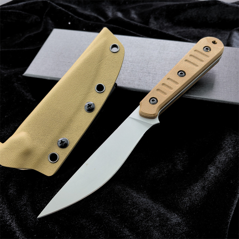 Durable Tactical Fixed Blade Knife 8Cr13MoV Steel G10 Handle for Outdoor survival pocket knife couteau Combat fixed blade knife Hunting Knives with Ky