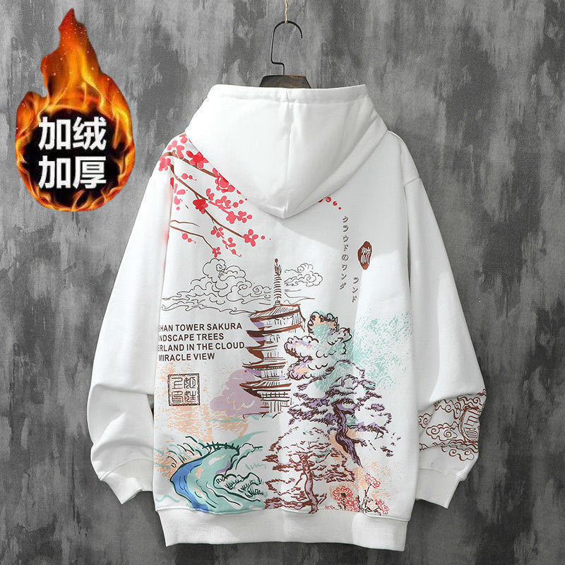 Chinese Style Couple Hoodies for Men and Women - Instagram-worthy, Trendy National Fashion, Loose Fit, Ancient Style, Campus-inspired, Popular This Ye