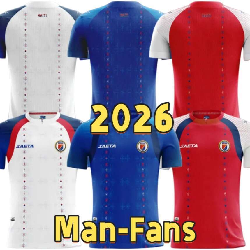 2026 Haiti World Cup soccer jerseys 26 27 BELLEGARDE PIERROT LOUICIUS NAZON Maillot de Home blue Away white 3rd Men Kids football shirt Kit Fans Uniforms