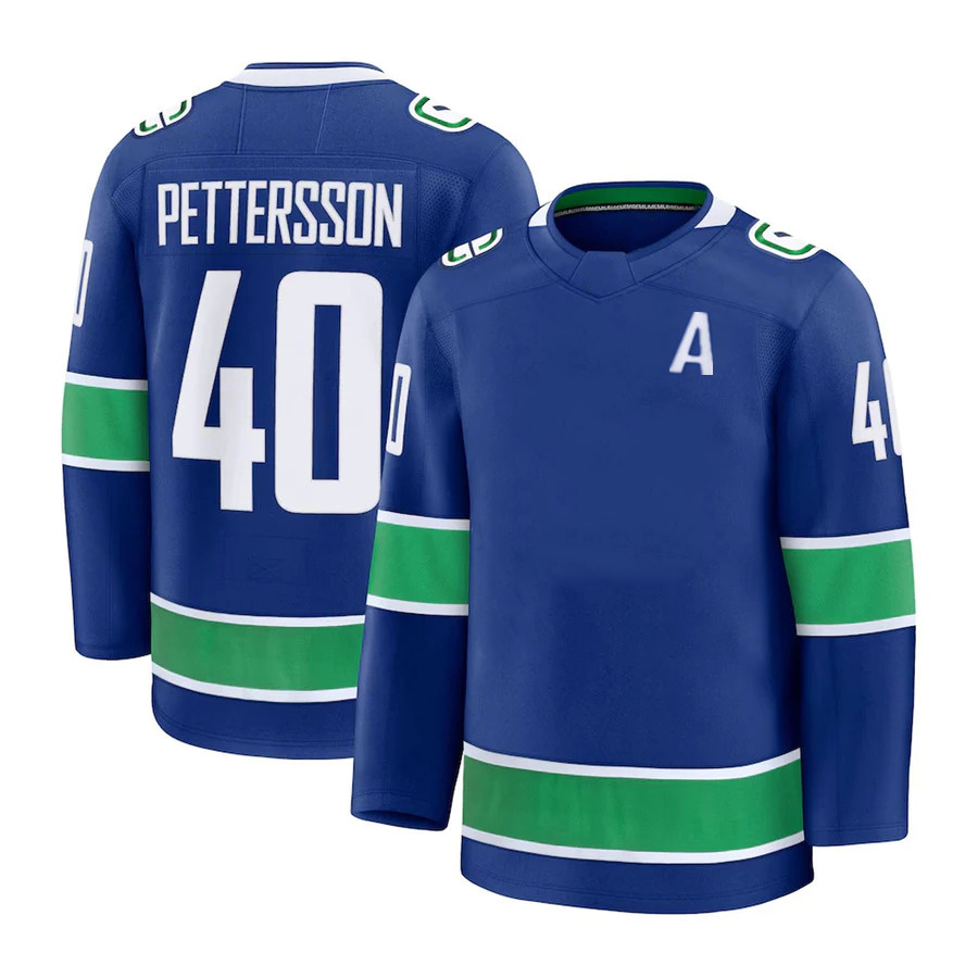 40 Elias Pettersson hockey jersey Canuck jersey 93 Marco Rossi Zeev Buium Brock Boeser Evander Kane Trevor Linden Myers Filip Chytil Thatcher Demko Pa