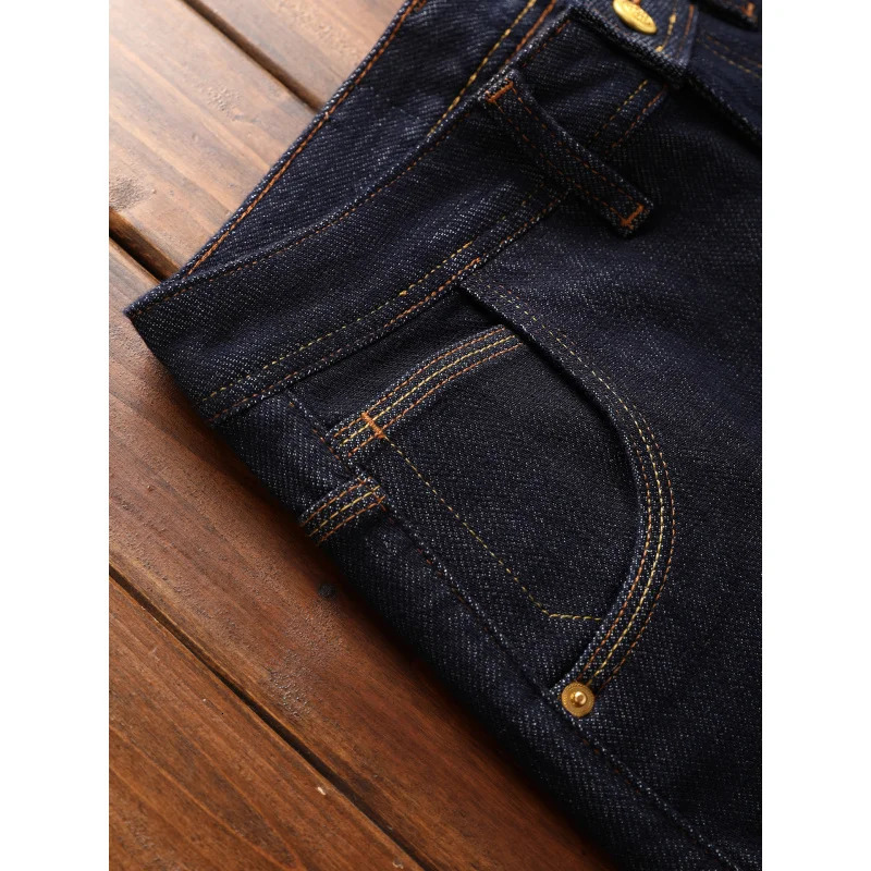 2025 Japanese Style Color Jeans Men HighEnd Trendy Retro Washed Casual Slim Straight Spring and Autumn Pants 251205
