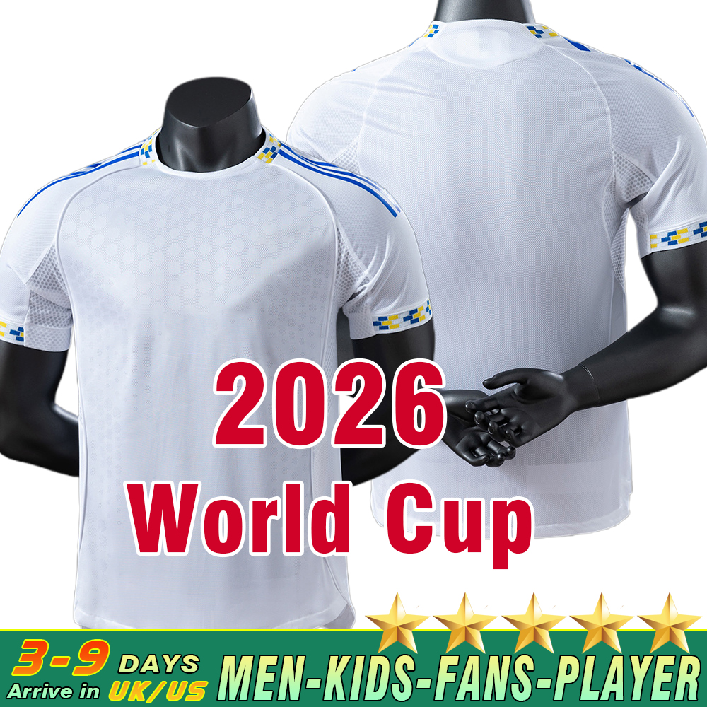 AARONSON STACH OKAFOR 25 26 soccer jerseys BAMFORD CALVERT-LEWIN 2025 2026 JAMES STRUIJK home football shirts PIROE GNONTO AMPADU Leeds Top kit jersey Men Kids set A10