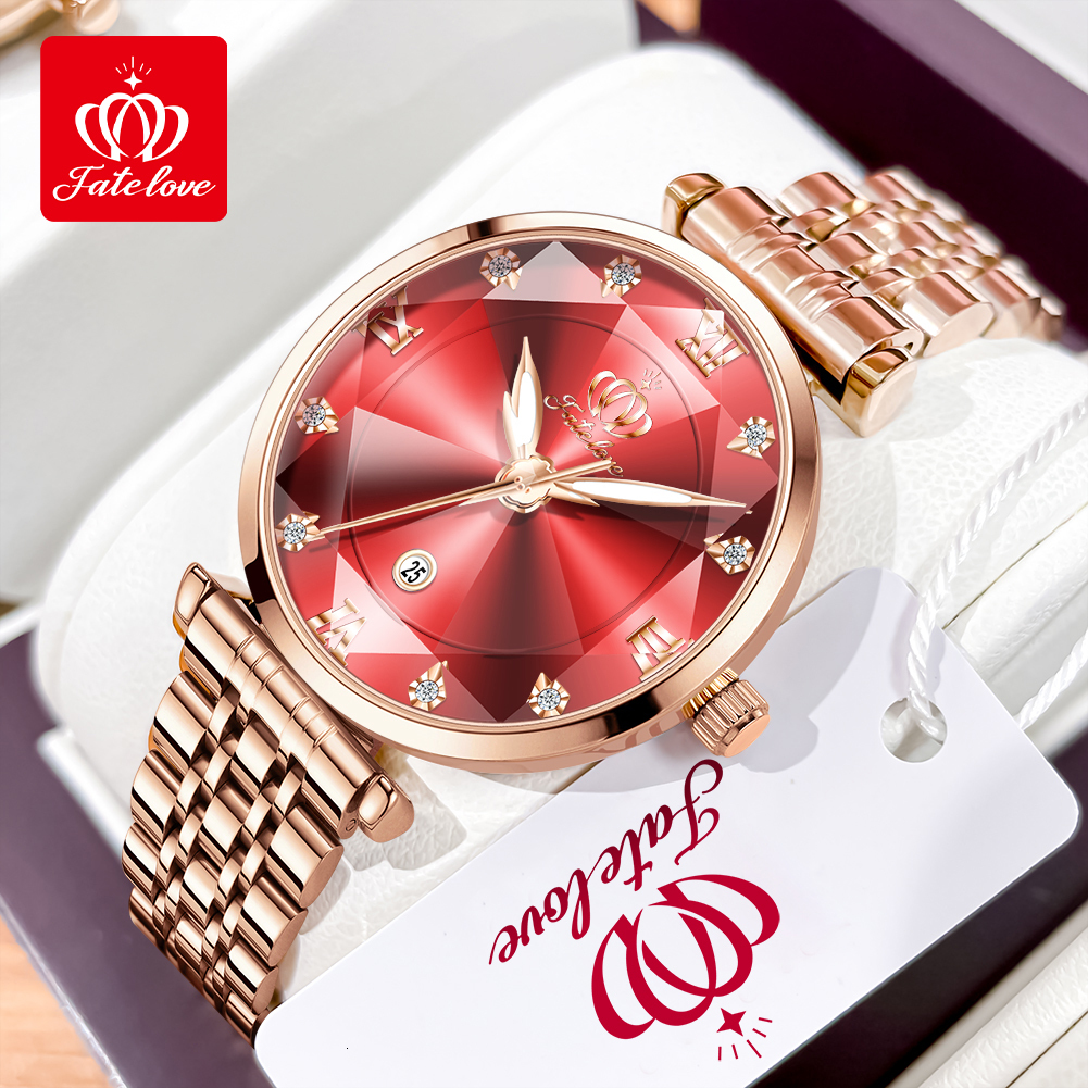 Designer Luxury Watch Brand Luxury Irregular Diamond Mirror Quartz Watch Waterproof Women's Watch Niche Fashion Elegant High-quality Red Green Di