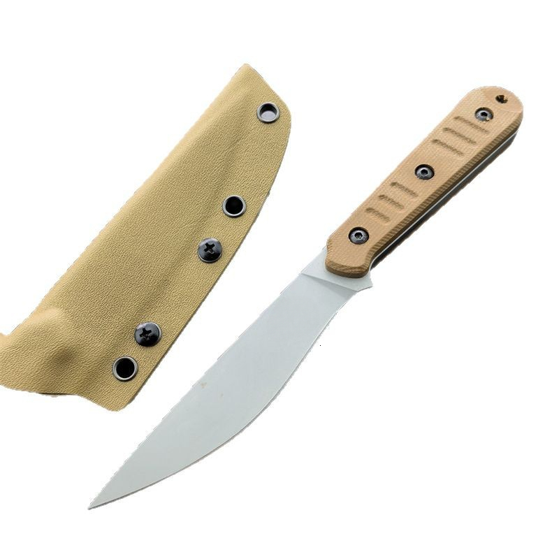 Durable Tactical Fixed Blade Knife 8Cr13MoV Steel G10 Handle for Outdoor survival pocket knife couteau Combat fixed blade knife Hunting Knives with Ky