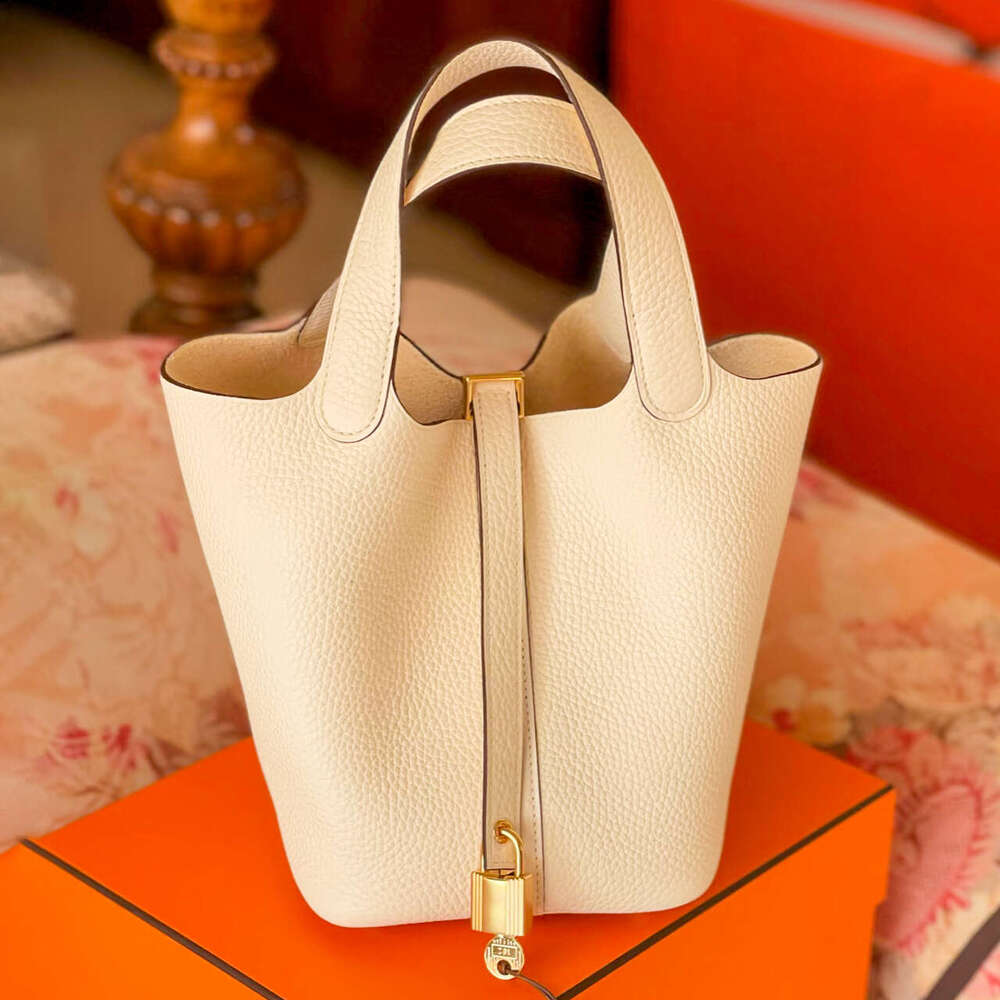 11 Luxury handbag picotins Basket Designer bucket bag tote Womens man Clutch fashion Leather lock Shoulder bag Drawstring Crossbody hobo armpit pochette shop bags