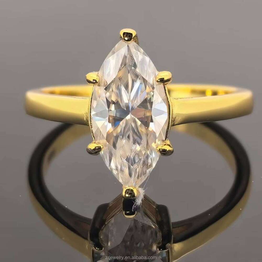 Wholesale 5ct Solitaire Oval Gra Certified Emerald Round Radiant Diamond Jewelry Engagement Silicon Stone Ring