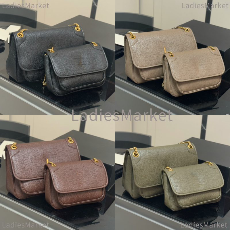 7a Top Quality Designer Bag Women Shoulder Bag Cowhide Genuine Leather Fashion Luxury NIKI BABY Tote Bag Lady Crossbody Bag Handbag Metal Chain Flap Bag Mini Clutch