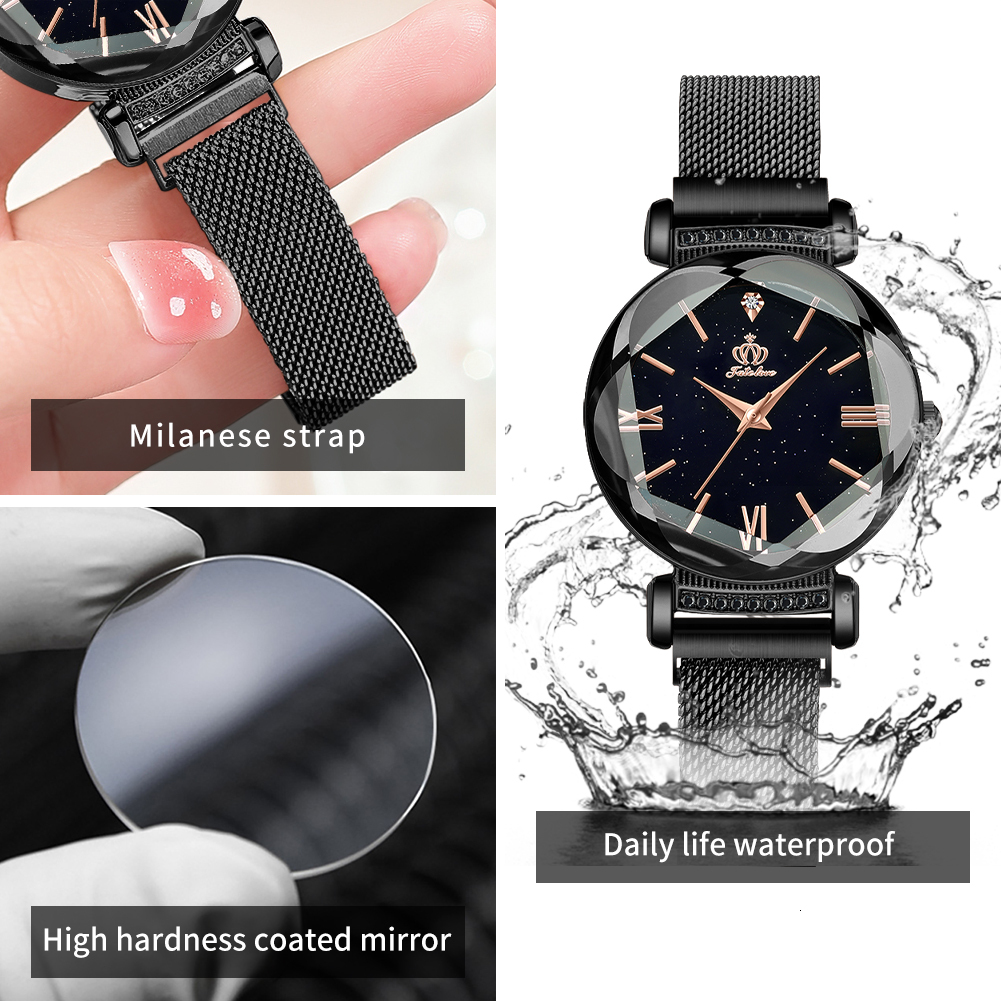 Designer Luxury Brand Watch Starry Quartz Watch Moissanite Inlaid Fashion Trend Waterproof Iced Out Watch Women's Watch Business Leisure High Qua