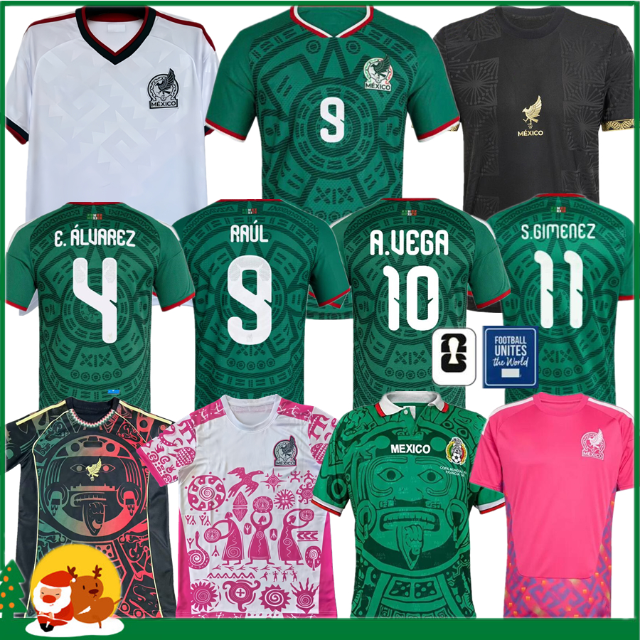 2025 2026 World Cup Mexico soccer jersey H. LOSANO CHICHARITO G DOS SANTOS S.GIMENEZ 25 26 Men kids kit women sports football shirt MEXICAN home away uniform Goalkeeper