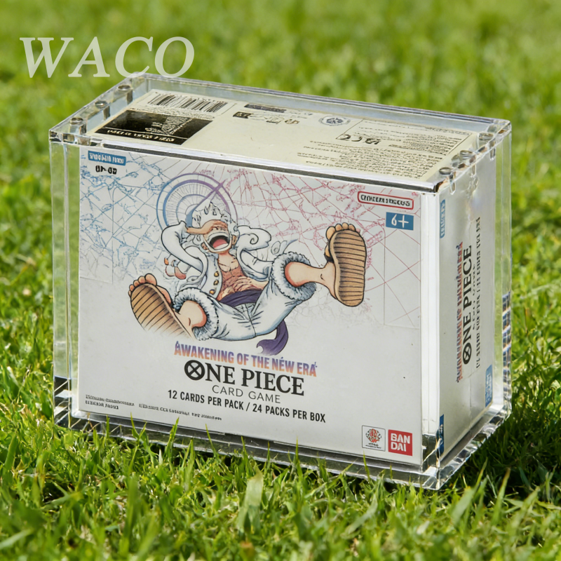 Waco Acrylic Case - Engelse One Piece Booster Box (OP-04 OP-05) en verder with N52 Magnetic Top UV-Resistant